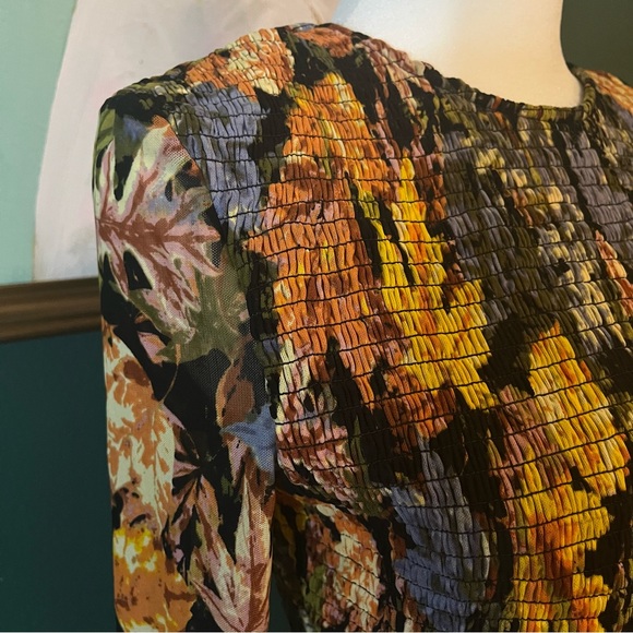 MODCLOTH Femme Petal Leaf Maxi Dress Sz M NWT - Picture 5 of 6